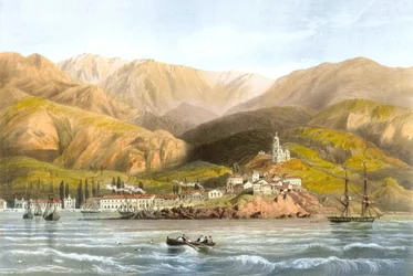 Carlo Bossoli. Ansicht von Jalta